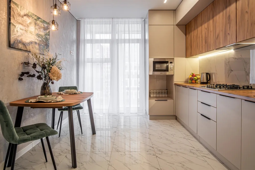 Просторная квартира с красивым видом