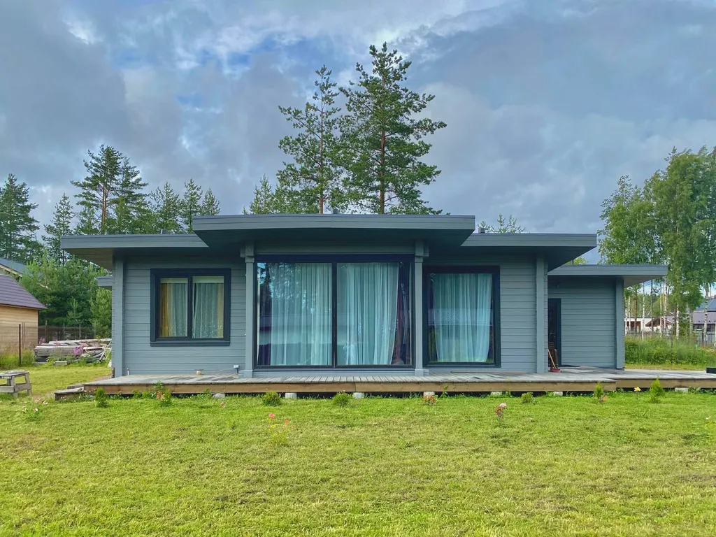 Уютный новый коттедж на берегу Финского залива
С баней на дровах