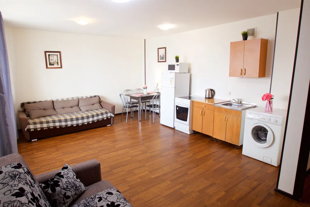 Квартира Квартира Прекрасная студия рядом с ТРЦ Планета для 6 гостей — Красноярск