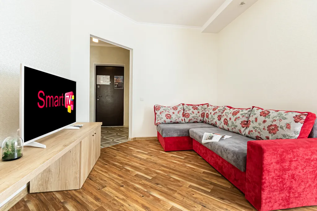 Квартира Квартира стиль и спокойствие, ортопедический матрас, smart tv и панорамное окно — Краснодар