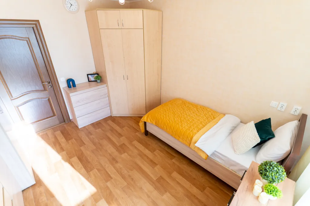 3-комнатная квартира для 5 гостей с балконом