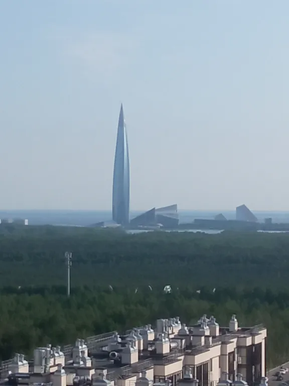 Квартира Квартира Уютная студия с видом на залив,заповедник,Газпром башню Лахта — Санкт-Петербург