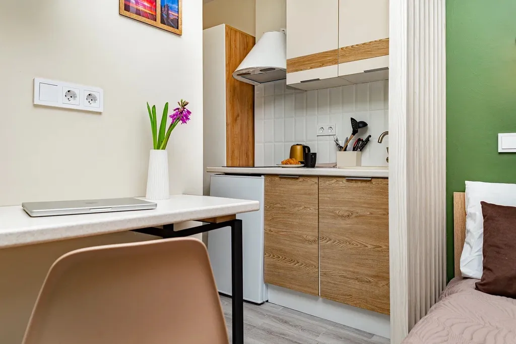 Квартира-студия в центре, 11,3 м², 1 кровать