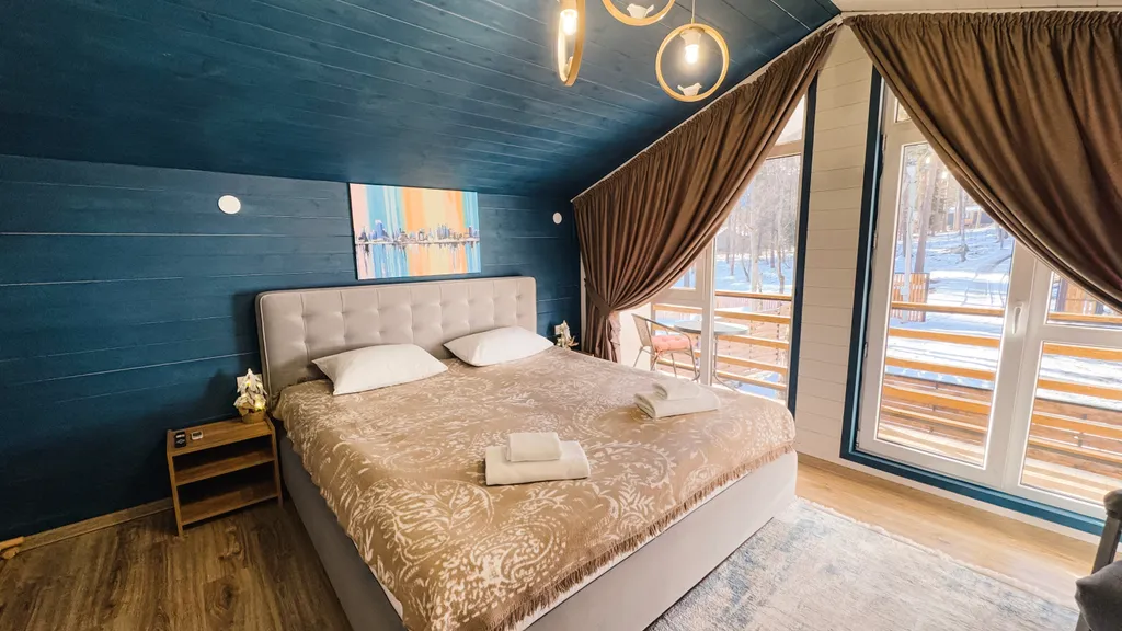 Barnhouse с балконом и видом на горы