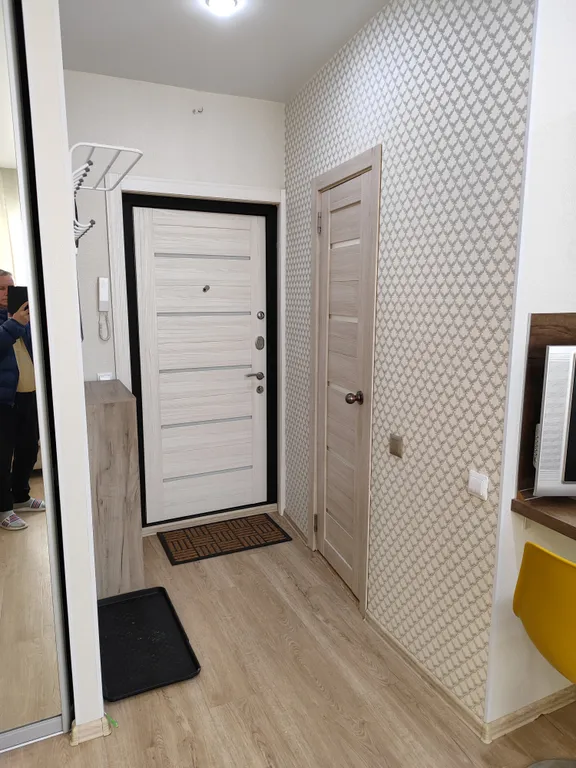 Уютная студия с видом на город