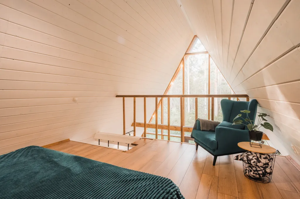 Коттедж Супер большой A-frame треугольный дом в уединенном сосновом лесу — Ермилово