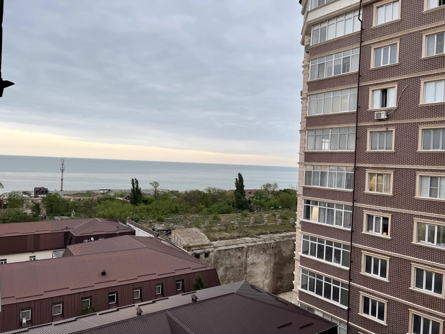 вид на море , до пляжа 1 минута 