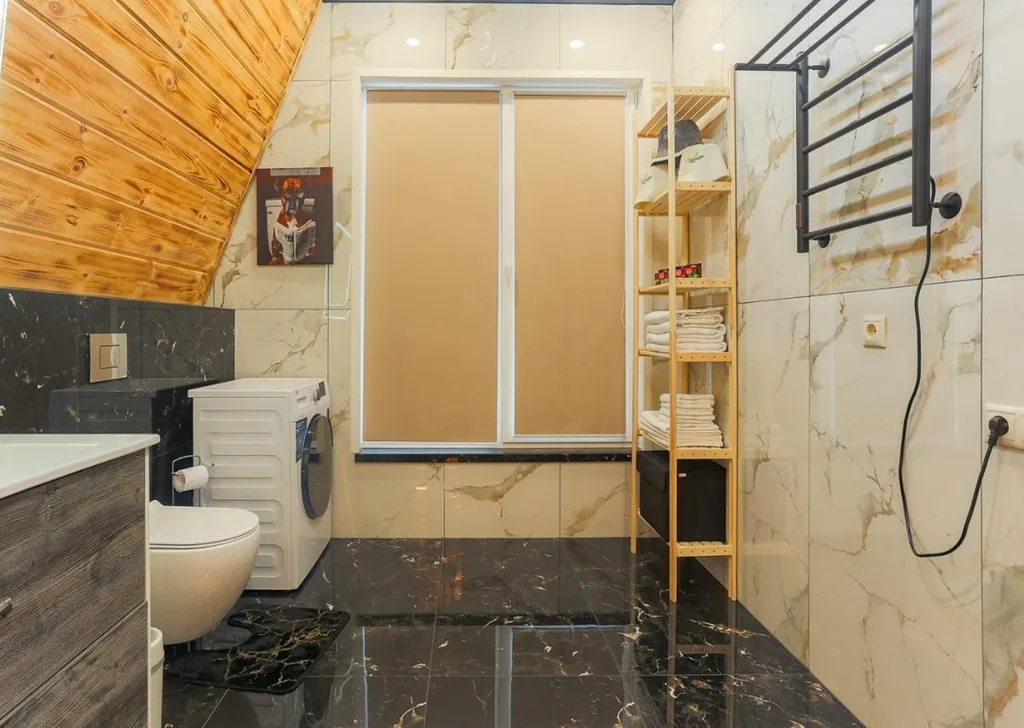 Большой дом a-frame в-небо с бассейном