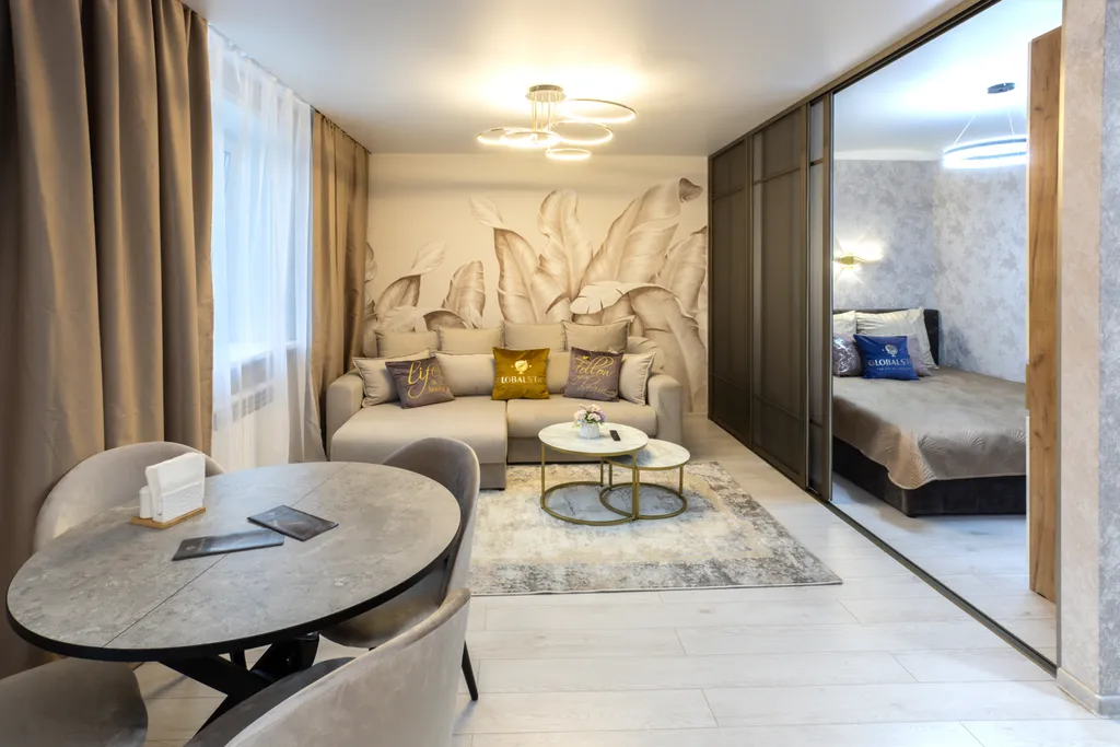 Новая 2-комнатная квартира с джакузи и сауной