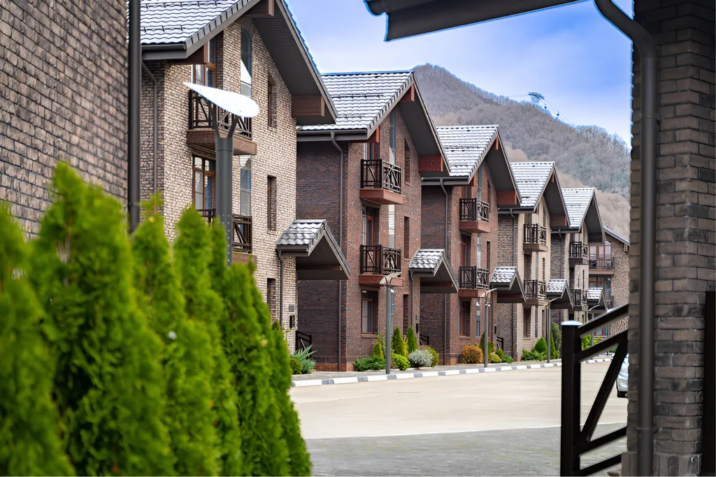 Коттедж Горки Вилладж с видом на горы Красной поляны