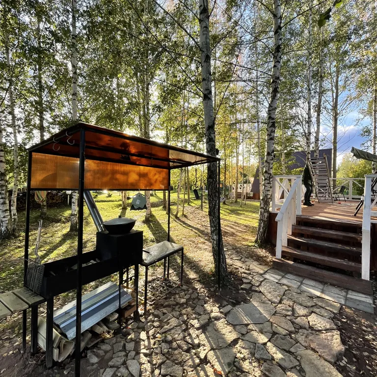 Уютный коттедж в стиле A-Frame