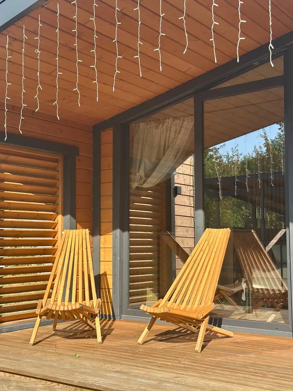 Коттедж НОРДЛИ+БРИМЭНС. Пространство для компании: два дома в лесу у реки — Горячий Ключ