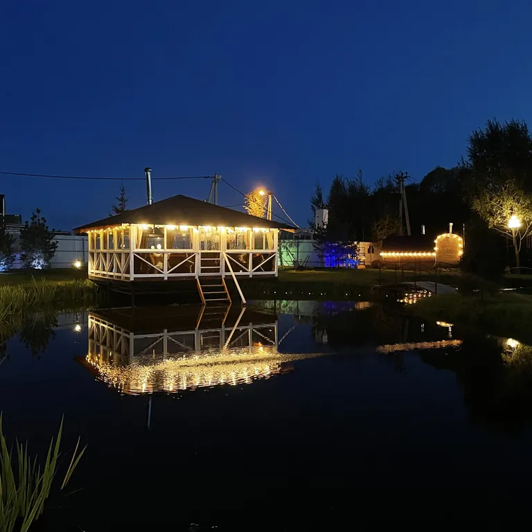 Уютный коттедж в стиле A-Frame