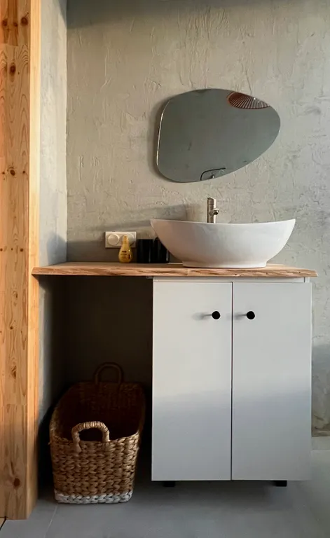 Уютный стильный новый дом с баней в окружении берёзовой рощи