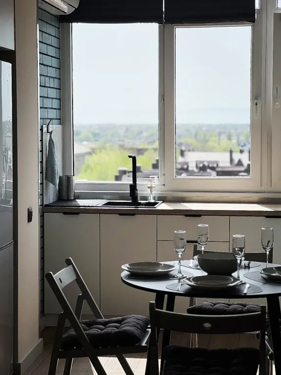 2-я студия с видом на город и море