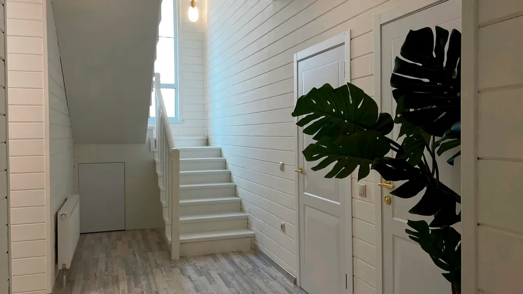 Загородный коттедж White house с бассейном и сауной