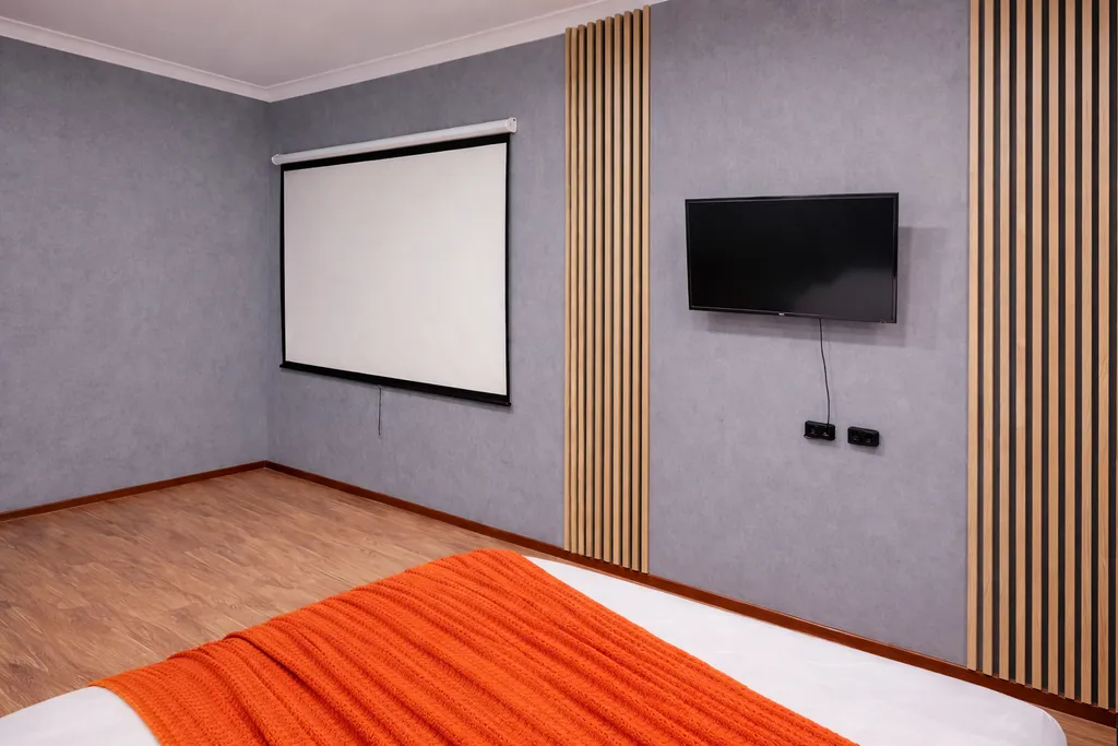 Просторные апартаменты с домашним кинотеатром