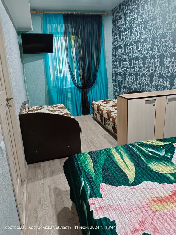 Двухкомнатная у Волги, 6 раздельных спальных мест