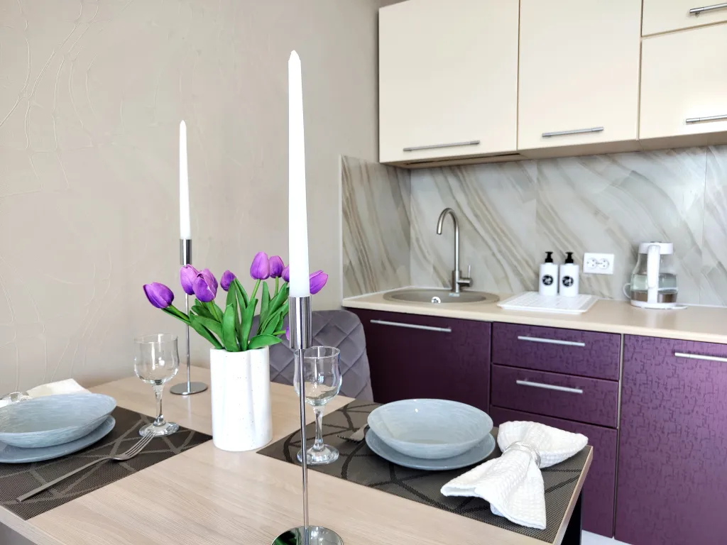 Квартира с видом на реку и горы