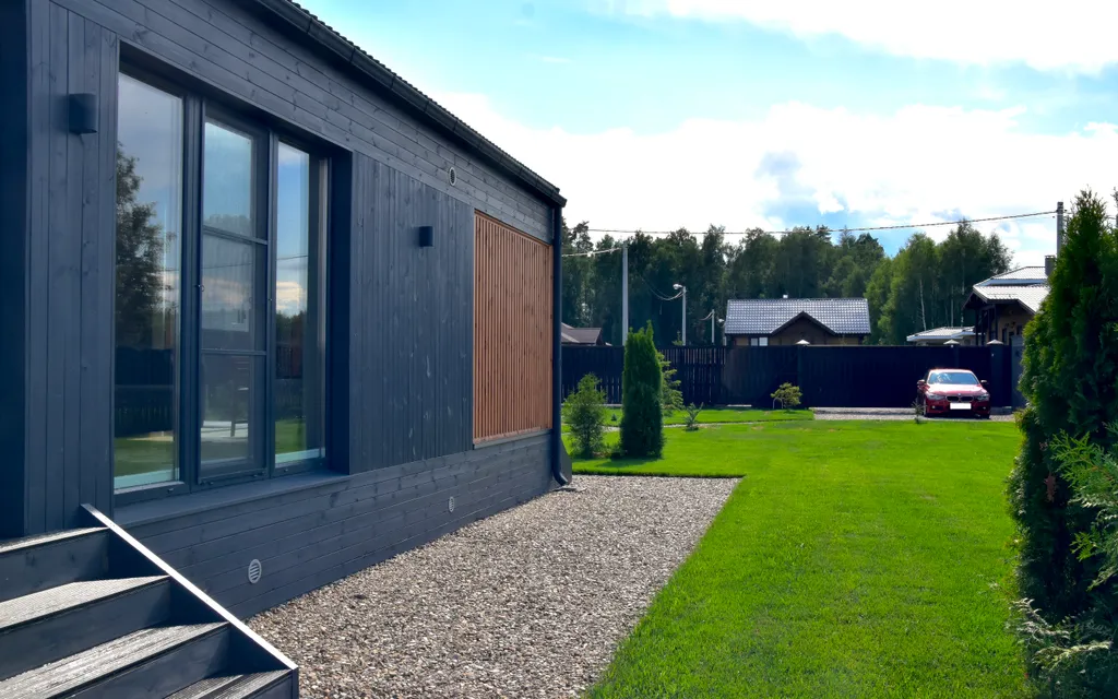 Уютный барнхаус Daсhа Beketovо с панорамными окнами