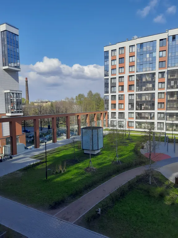 Квартира Квартира Светлая студия в новом доме недалеко от центра города — Санкт-Петербург