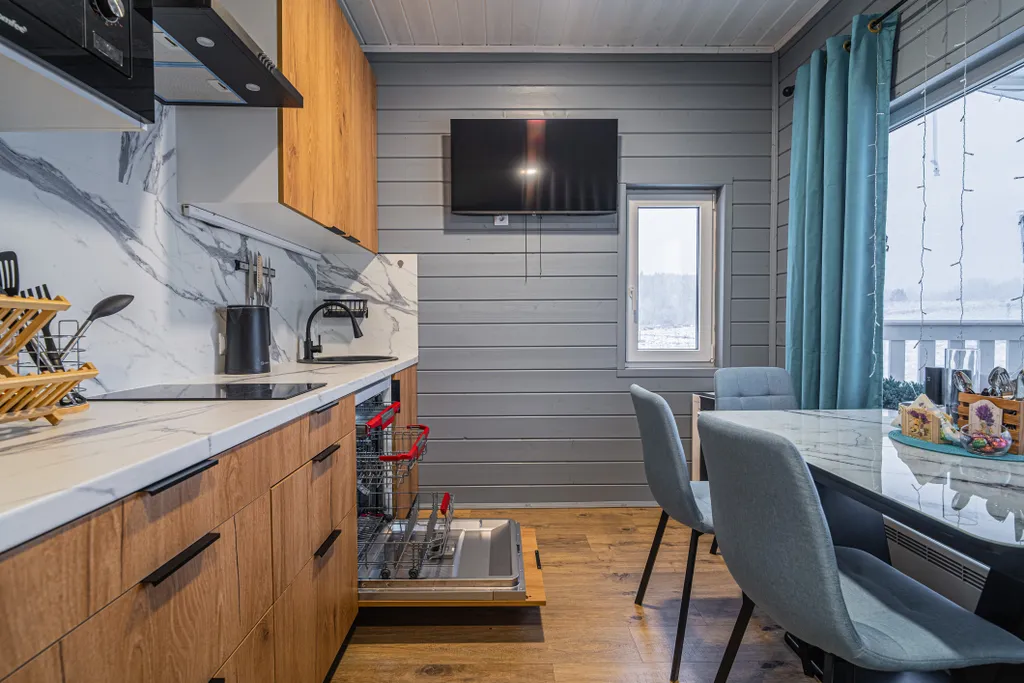 Современный дом с банным чаном "Lavanda House"  в Карелии