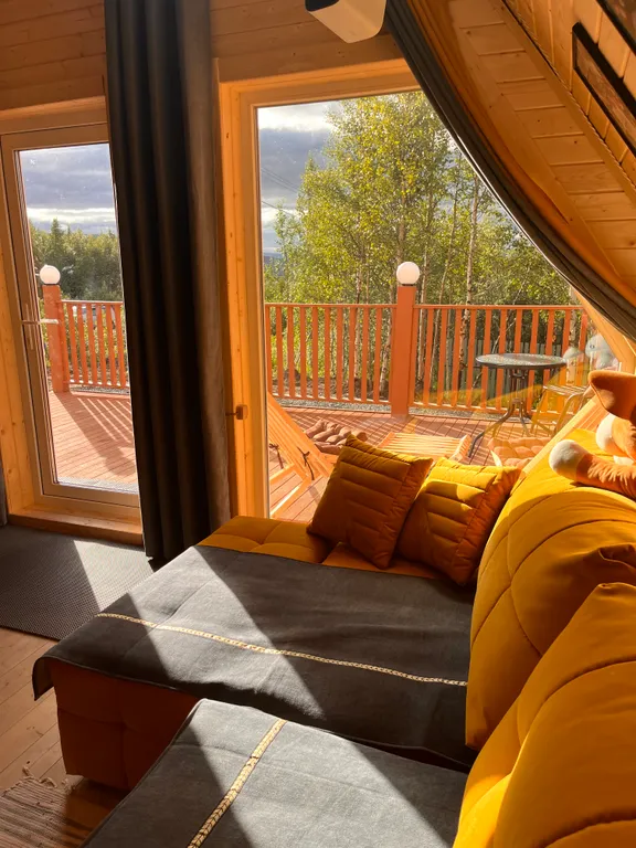 Домик а-фрейм на участке 10 соток