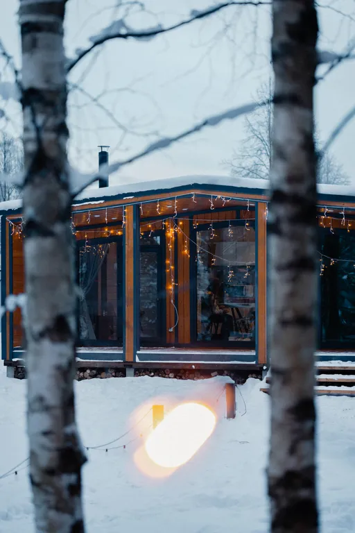 Уютный дом в лесу с панорамой и СПА комплексом