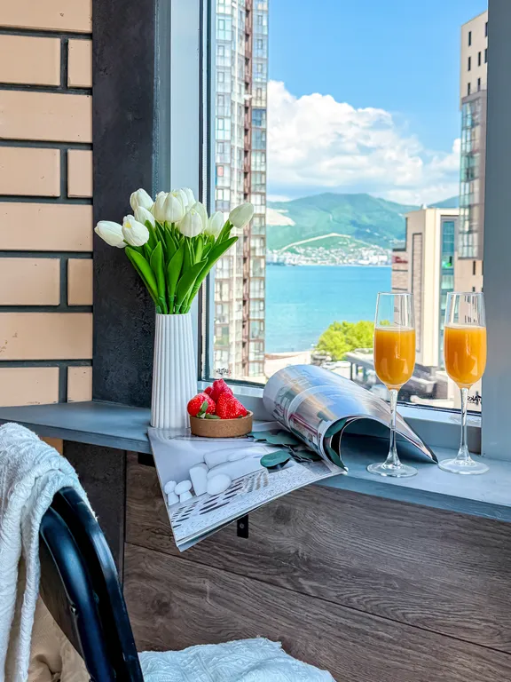 Уютная видовая студия в центре набережной