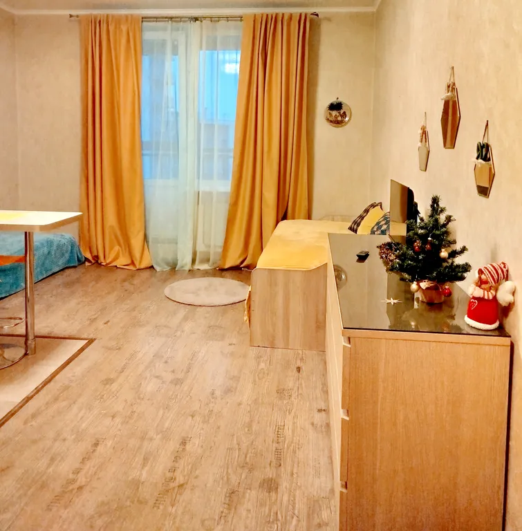 Квартира Квартира Просторная студия с панорамным видом на Неву и Вантовый мост — Санкт-Петербург