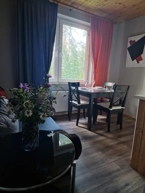 Уютный домик с сауной с видом на лес