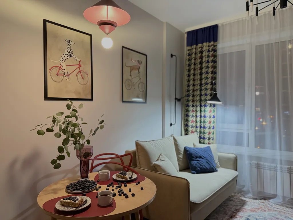 Квартира Квартира Яркий дизайн, панорама на реку прямо с кровати — Новосибирск