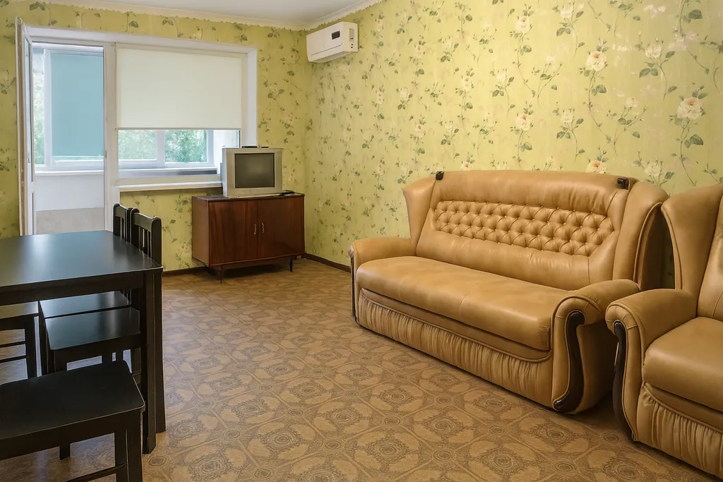 Квартира Просторная 3-комнатная квартира в удобном месте — Алушта