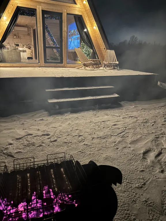 Уютный домик A-frame