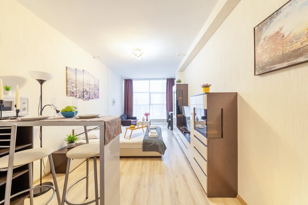 Уютный апартамент с панорамным остеклением