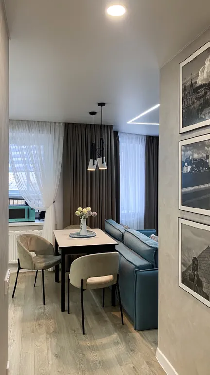 Комфортная студия на берегу реки Двина