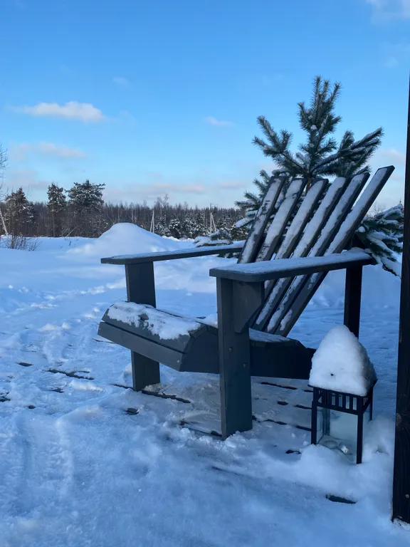 Мини дом с панорамными окнами