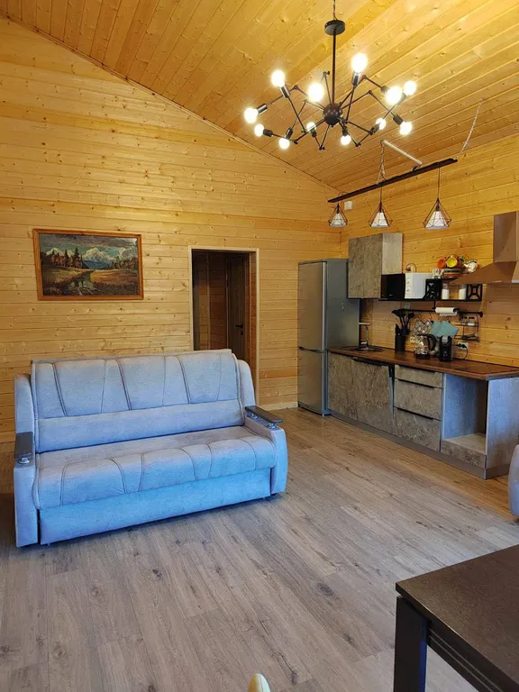 Дом на горе с камином и сауной