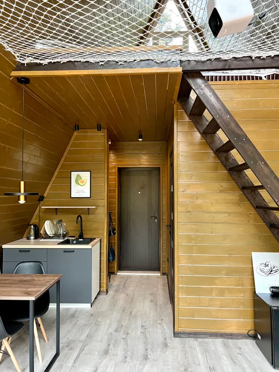 Уютный романтический домик А-фрейм