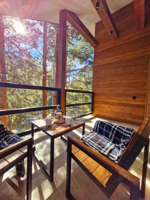 Квартира Квартира Уютная студия с балконом — Архыз