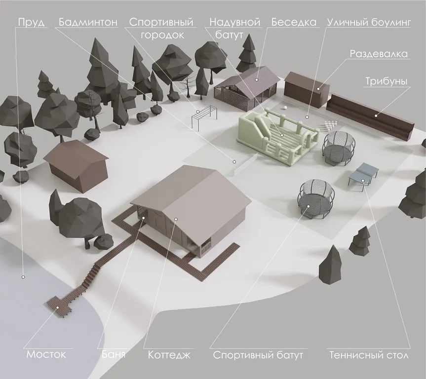 Коттедж Загородный дом с русской баней и множеством развлечений для всей семьи — Лобня