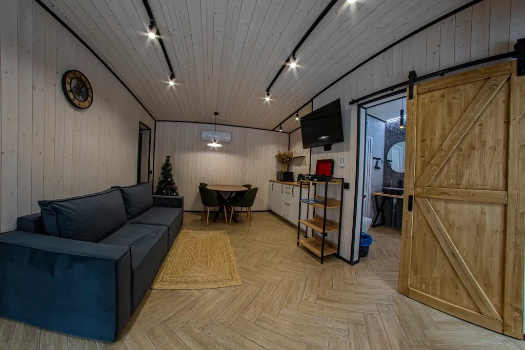 Вилла в Сосновом лесу с чаном и баней