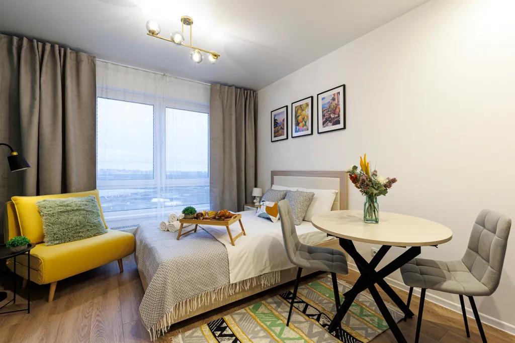 Новая студия Freedom Lemon Flat Vnukovo в 15 мин от аэропорта Внуково