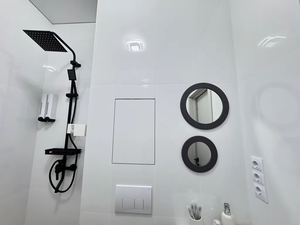 Студия с дизайнерским ремонтом