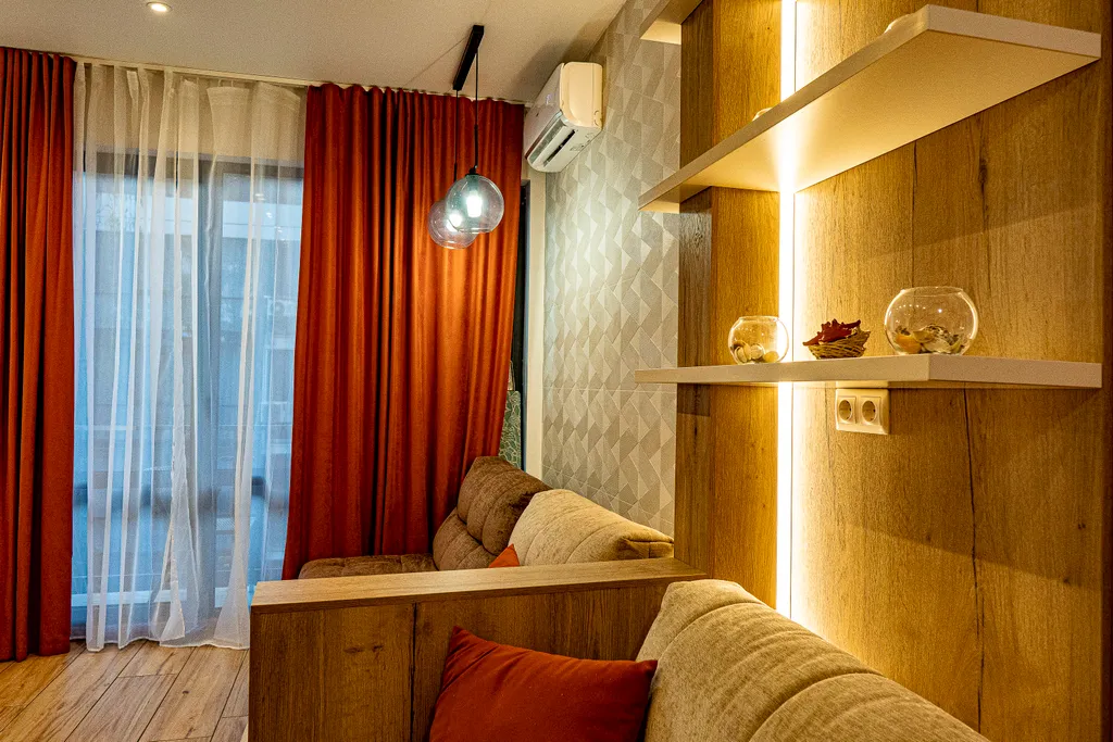 Апартаменты четырёхместные, новые, шикарные, море очень близко