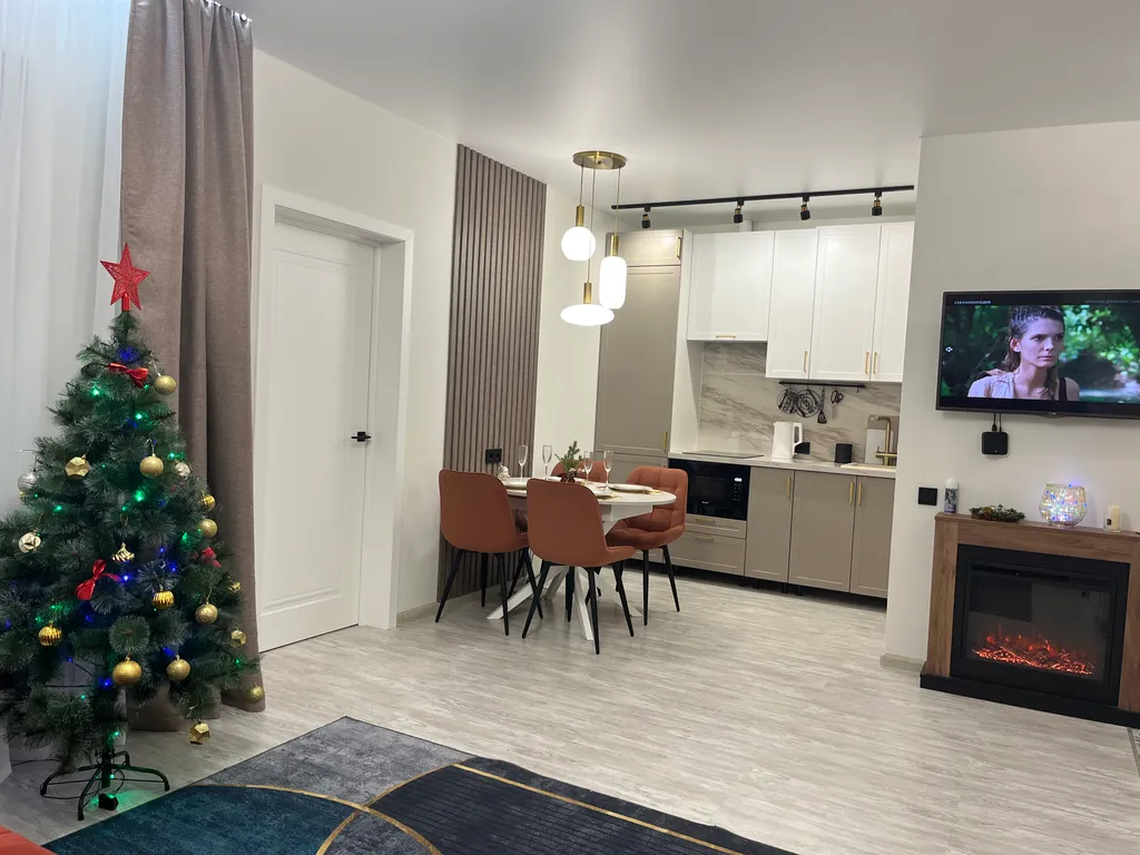 Парадиз lux с камином однокомнатные апартаменты в центре города