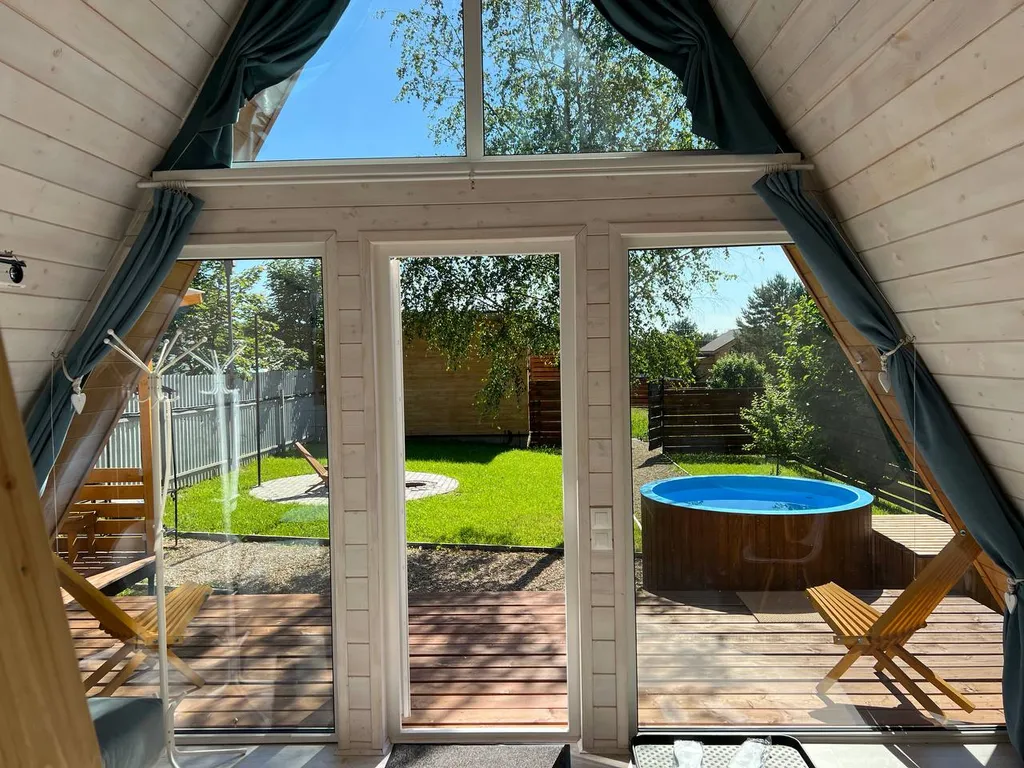 Дом №4 A-frame с купелью-фурако