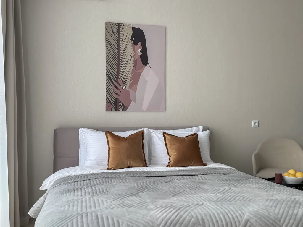 Ваниль- стильная студия в ЖК Самолет