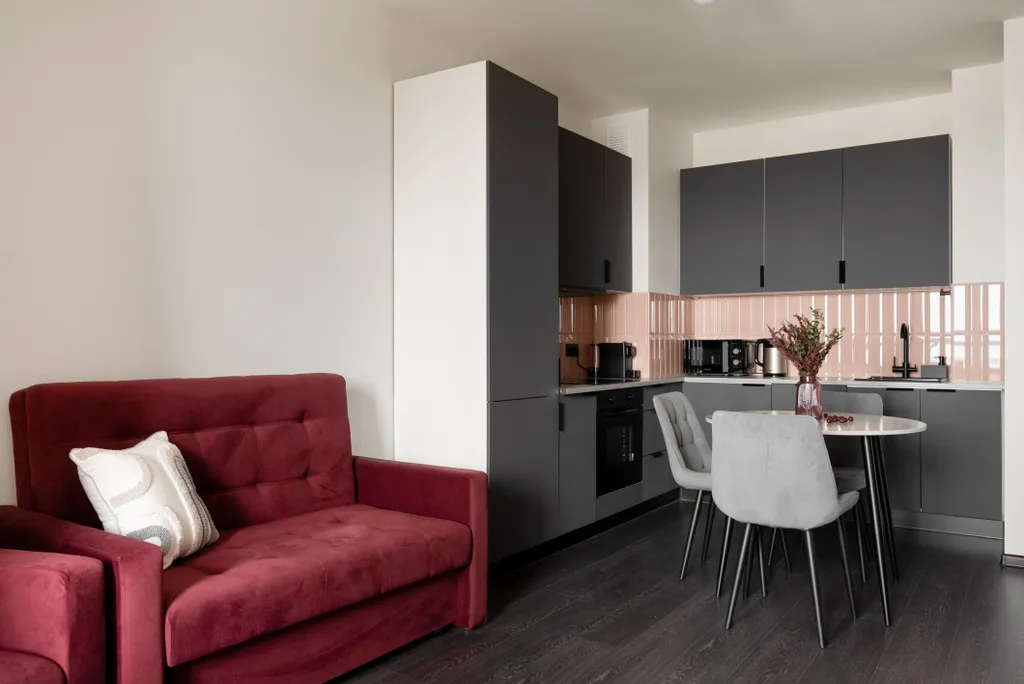 Квартира Евродвухкомнатная квартира на проспекте Будённого — Санкт-Петербург