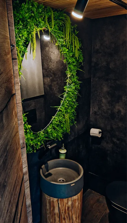 Глэмпинг, двуэтажный а-фрейм с террасой 44м2+14м2